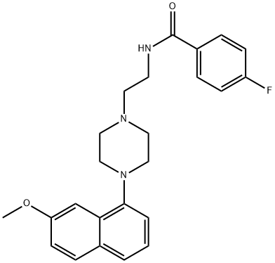 4-FLUORO-N-(2-[4-(7-METHOXY-NAPHTHALEN-1-YL)-PIPERAZIN-1-YL]-ETHYL)-BENZAMIDE