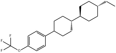 4-[trans-4-(trans-4-Ethylcyclohexyl)cyclohexyl]-1-trifluoromethoxybenzene Structural