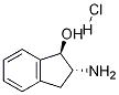 trans-2-Amino-2,3-dihydro-1H-inden-1-ol hydrochloride Structural