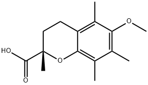 (S)-6-METHOXY-2,5,7,8-TETRAMETHYLCHROMANE-2-CARBOXYLIC ACID Structural