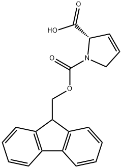 FMOC-3,4-DEHYDRO-PRO-OH Structural