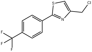 4-(CHLOROMETHYL)-2-[4-(TRIFLUOROMETHYL)PHENYL]-1,3-THIAZOLE Structural