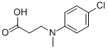 N-(4-CHLOROPHENYL)-N-METHYL-B-ALANINE Structural