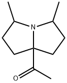 Ethanone, 1-(tetrahydro-3,5-dimethyl-1H-pyrrolizin-7a(5H)-yl)- (9CI) Structural