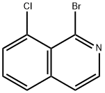 1-broMo-8-chloroisoquinoline Structural