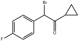 2-BroMo-1-cyclopropyl-2-(4-fluorophenyl)ethanone Structural