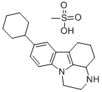 2,3,3A,4,5,6-HEXAHYDRO-8-CYCLOHEXYL-1H-PYRAZINO[3,2,1-J,K]CARBAZOLE MESYLATE Structural