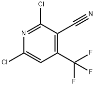 2,6-Dichloro-4-(trifluoromethyl)nicotinonitrile Structural