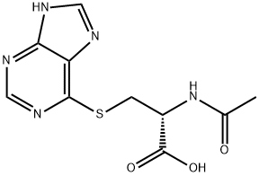 S-(6-purinyl)-N-acetylcysteine Structural