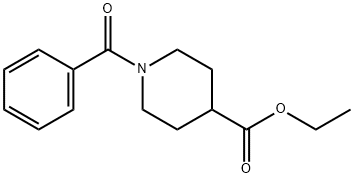 1-BENZOYL-PIPERIDINE-4-CARBOXYLIC ACID ETHYL ESTER Structural