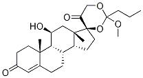 Hydrocortisone 17,21-Methyl Orthobutyrate Structural
