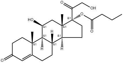 Hydrocortisone-17-butyrate Structural