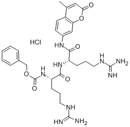 N-ALPHA-CBZ-ARG-ARG 7-AMIDO-4-METHYLCOUMARIN HYDROCHLORIDE Structural