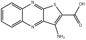 Thieno[2,3-b]quinoxaline-2-carboxylic  acid,  3-amino-