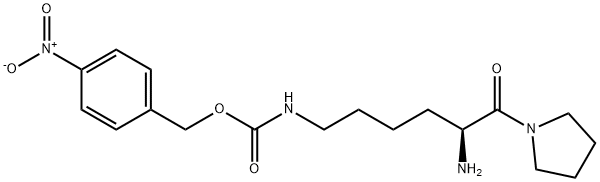 H-Lys(4-nitro-Z)-pyrrolidide . HCl Structural