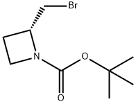 tert-butyl (2R)-2-(bromomethyl)azetidine-1-carboxylate Structural