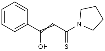 Pyrrolidine,  1-(3-hydroxy-3-phenyl-1-thioxo-2-propenyl)-  (9CI) Structural