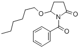 2-Pyrrolidinone, 1-benzoyl-5-(hexyloxy)-, (+-)-