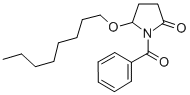 2-Pyrrolidinone, 1-benzoyl-5-(octyloxy)-, (+-)- Structural