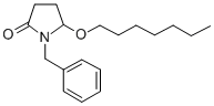 (+-)-5-(Heptyloxy)-1-(phenylmethyl)-2-pyrrolidinone Structural