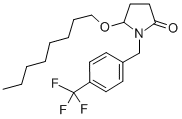 (+-)-5-(Octyloxy)-1-((4-(trifluoromethyl)phenyl)methyl)-2-pyrrolidinon e