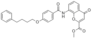 8-[[P-(4-PHENYLBUTOXY)BENZOYL]AMINO]-2-METHOXYCARBONYL-4-OXO-4H-1-BENZOPYRAN