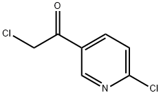 Ethanone, 2-chloro-1-(6-chloro-3-pyridinyl)- (9CI) Structural