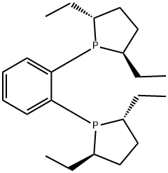 (-)-1,2-BIS((2R,5R)-2,5-DIETHYLPHOSPHOLANO)BENZENE Structural