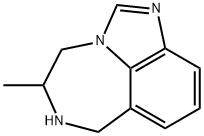 Imidazo[4,5,1-jk][1,4]benzodiazepine, 4,5,6,7-tetrahydro-5-methyl- (9CI) Structural