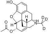 6-ACETYLMORPHINE-D3 Structural