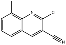 2-CHLORO-8-METHYLQUINOLINE-3-CARBONITRILE Structural