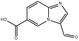 IMidazo[1,2-a]pyridine-6-carboxylic acid, 3-forMyl- Structural