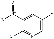 2-CHLORO-5-FLUORO-3-NITROPYRIDINE Structural Picture