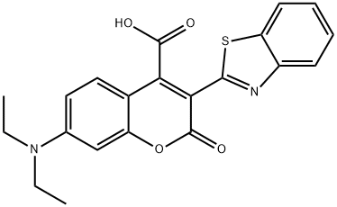 3-(2-BENZOTHIAZOLYL)-7-(DIETHYLAMINO)COUMARIN-4-CARBOXYLIC ACID