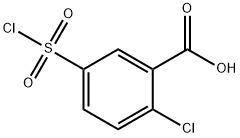 2-chloro-5-(chlorosulfonyl)-benzoicaci Structural