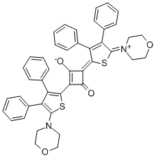 1,2-BIS(3,4-DI-PHENYL-5-MORPHOLINO-THIENE-2-YL)-2-OXO-CYCLOBUTENYLIUM-4-OLAT Structural