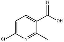 3-PYRIDINECARBOXYLIC ACID, 6-CHLORO-2-METHYL- Structural Picture