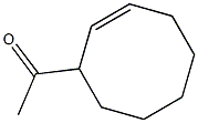Ethanone, 1-(2-cycloocten-1-yl)-, (-)- (9CI) Structural
