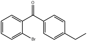 (2-BROMOPHENYL)(4-ETHYLPHENYL)METHANONE Structural