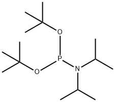 Di-tert-butyl N,N-diisopropylphosphoramidite Structural