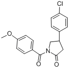 4-(4-Chlorophenyl)-1-(4-methoxybenzoyl)-2-pyrrolidinone