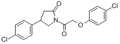 1-((4-Chlorophenoxy)acetyl)-4-(4-chlorophenyl)-2-pyrrolidinone Structural