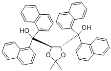 (4R,5R)-(-)-2,2-DIMETHYL-ALPHA,ALPHA,ALPHA',ALPHA'-TETRA(1-NAPHTHYL)-1,3-DIOXOLANE-4,5-DIMETHANOL Structural