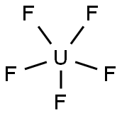 uranium pentafluoride Structural
