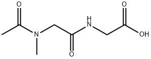 Glycine,  N-(N-acetyl-N-methylglycyl)-  (9CI) Structural