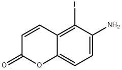 5-IODO-6-AMINO-1,2-BENZOPYRONE Structural