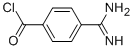 Benzoyl chloride, 4-(aminoiminomethyl)- (9CI) Structural