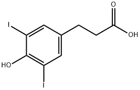 3,5-diiodo-4-hydroxyphenylpropionic acid Structural