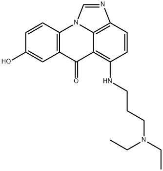 5-((3-Diethylamino)propyl)amino-8-hydroxy-6H-imidazo(4,5,1-de)acridin- 6-one Structural