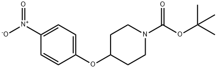 tert-butyl 4-(4-nitrophenoxy)piperidine-1-carboxylate Structural